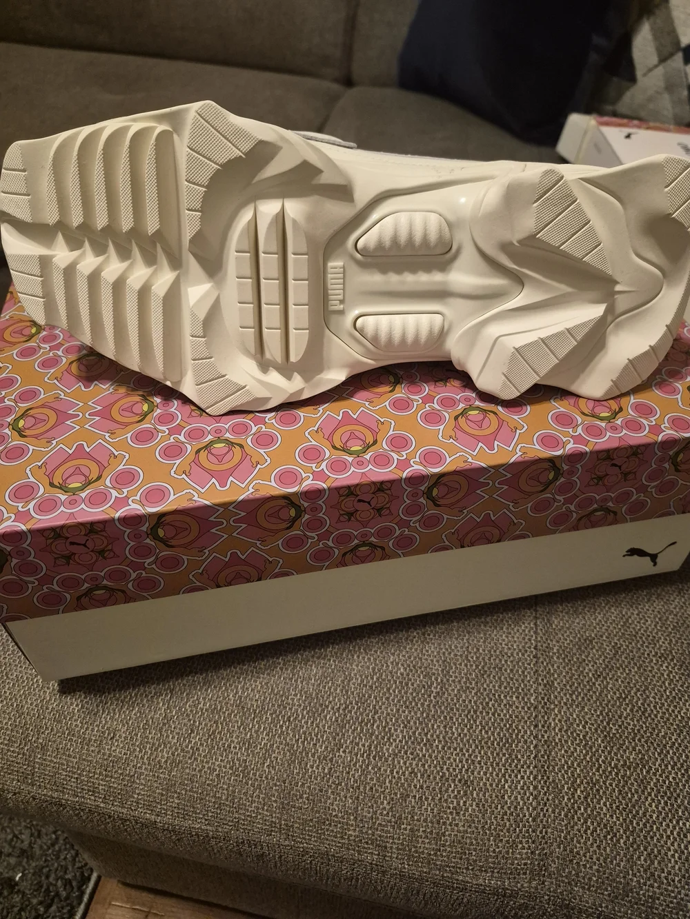 Women’s/Unisex White Kiltie Loafer with Decorative Gold Accent
